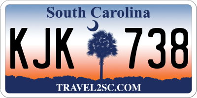 SC license plate KJK738