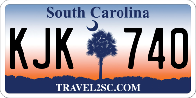 SC license plate KJK740