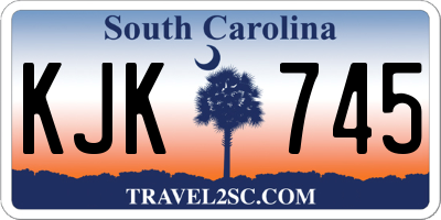 SC license plate KJK745