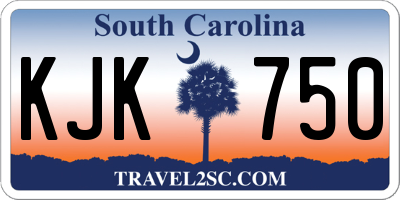 SC license plate KJK750