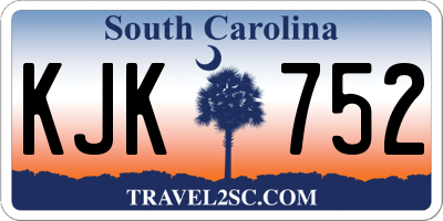 SC license plate KJK752
