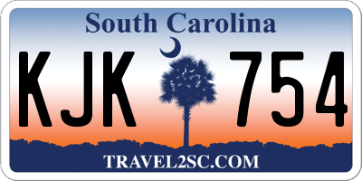SC license plate KJK754