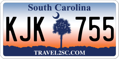 SC license plate KJK755