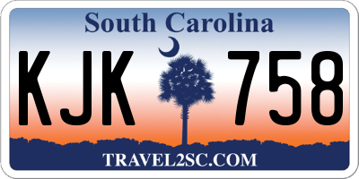 SC license plate KJK758