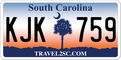 SC license plate KJK759