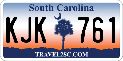 SC license plate KJK761