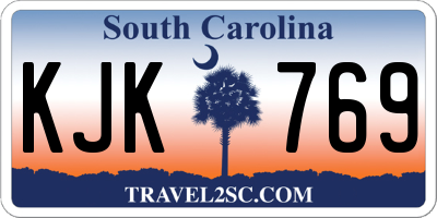 SC license plate KJK769