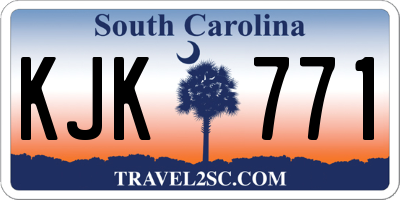 SC license plate KJK771