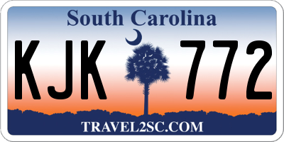 SC license plate KJK772