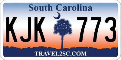SC license plate KJK773