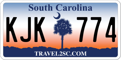 SC license plate KJK774
