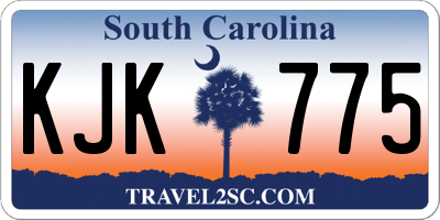 SC license plate KJK775