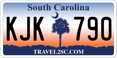 SC license plate KJK790