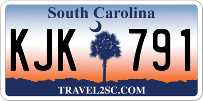 SC license plate KJK791