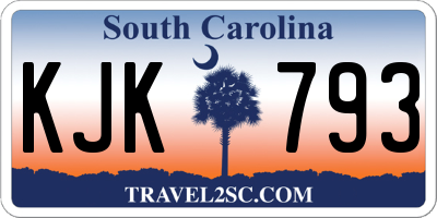 SC license plate KJK793