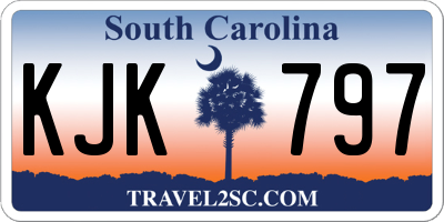 SC license plate KJK797