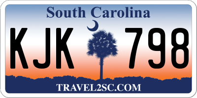 SC license plate KJK798