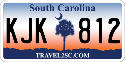 SC license plate KJK812