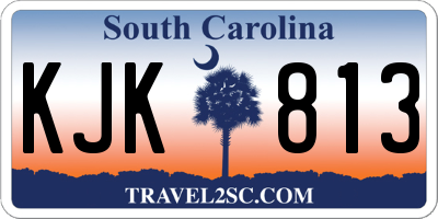 SC license plate KJK813
