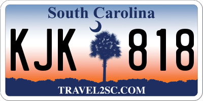 SC license plate KJK818