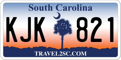 SC license plate KJK821