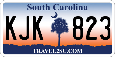 SC license plate KJK823