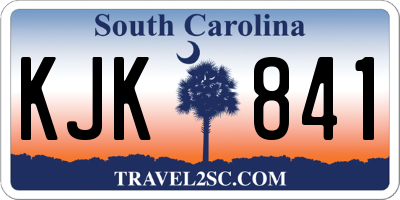 SC license plate KJK841