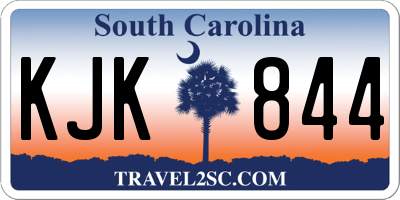 SC license plate KJK844