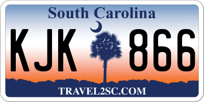 SC license plate KJK866