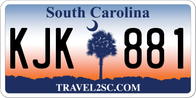 SC license plate KJK881