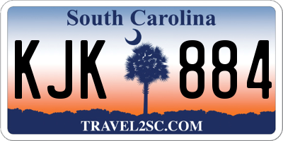 SC license plate KJK884