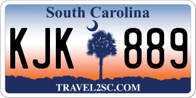 SC license plate KJK889