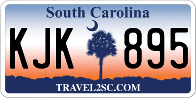 SC license plate KJK895