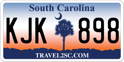 SC license plate KJK898