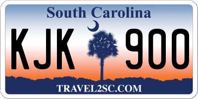 SC license plate KJK900