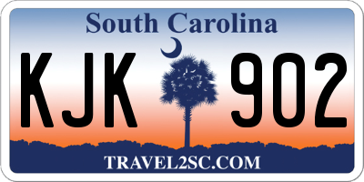 SC license plate KJK902