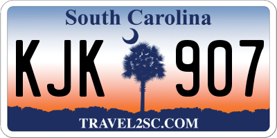 SC license plate KJK907