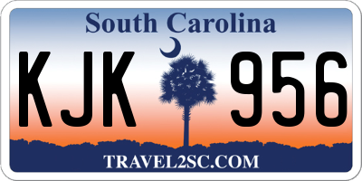 SC license plate KJK956