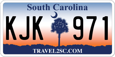 SC license plate KJK971