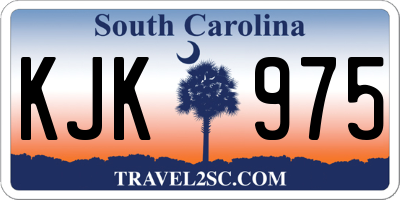 SC license plate KJK975