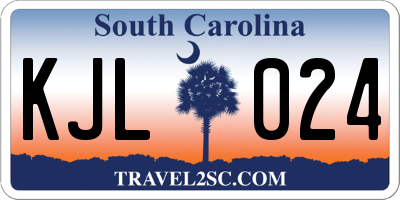 SC license plate KJL024