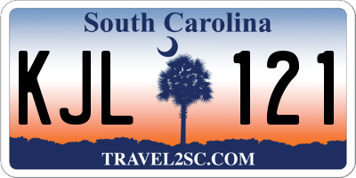 SC license plate KJL121