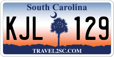 SC license plate KJL129