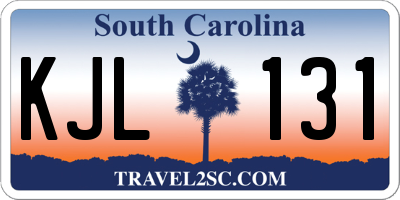 SC license plate KJL131