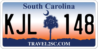 SC license plate KJL148
