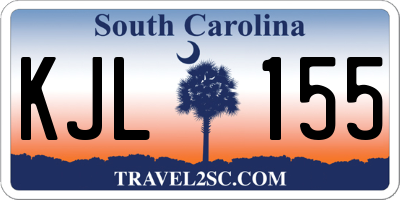 SC license plate KJL155