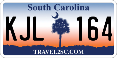 SC license plate KJL164