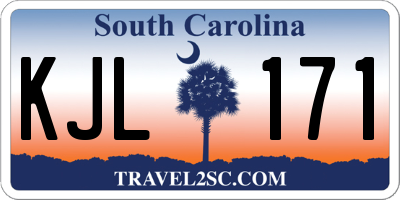 SC license plate KJL171