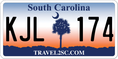 SC license plate KJL174