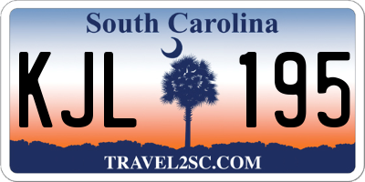 SC license plate KJL195